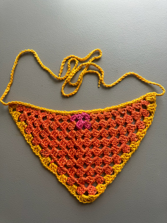 Pink, Orange, and Yellow Bandanna (adult)